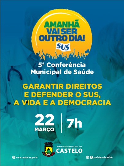 SECRETARIA MUNICIPAL DE SAÚDE VAI PROMOVER 5ª CONFERÊNCIA MUNICIPAL 
