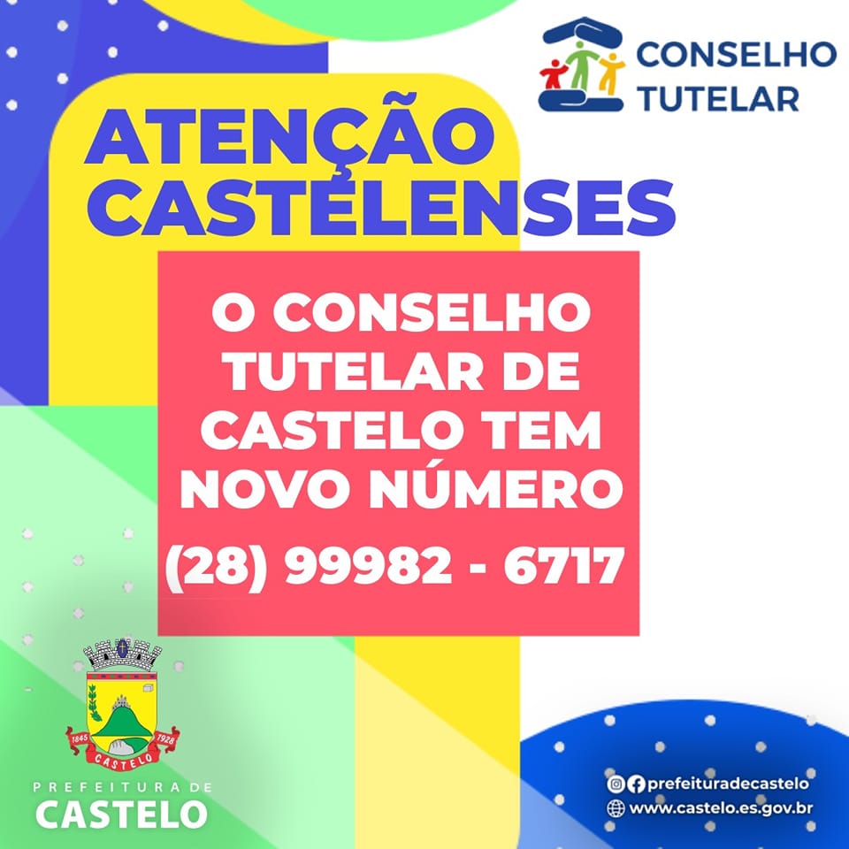 CONSELHO TUTELAR DE CASTELO TEM NOVO NÚMERO 